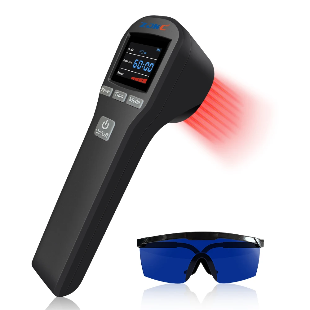 

ZJKC LLLT Cold Laser Therapeutic Machine Muscle Release Pain Relief Light Therapy Device Body Aches Sports Injury Physiotherapy