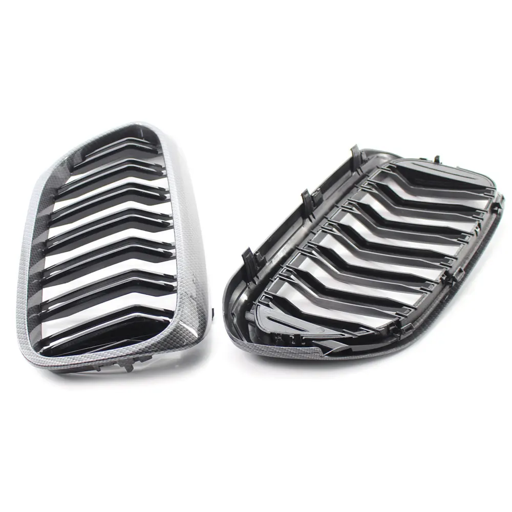 Grelha do pára-choques dianteiro para BMW série 5, M5, G31, 520i, 530i, 540i, 2-Slat, Grelha frontal preta, 4 portas, 2016-2019