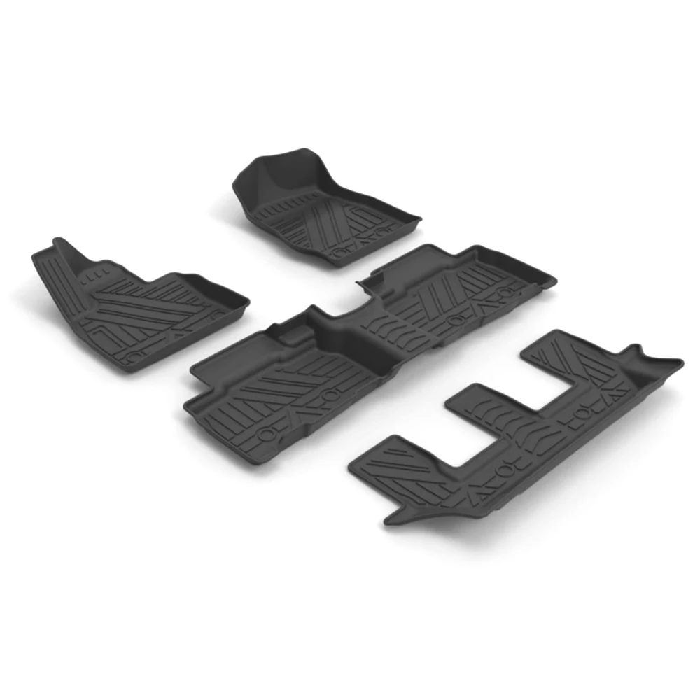 For Ford EXPLORER 2022 Auto Car Floor Mats All-Weather TPE Foot Mats Odorless Pad LHD Waterproof Tray Mat Interior Accessories