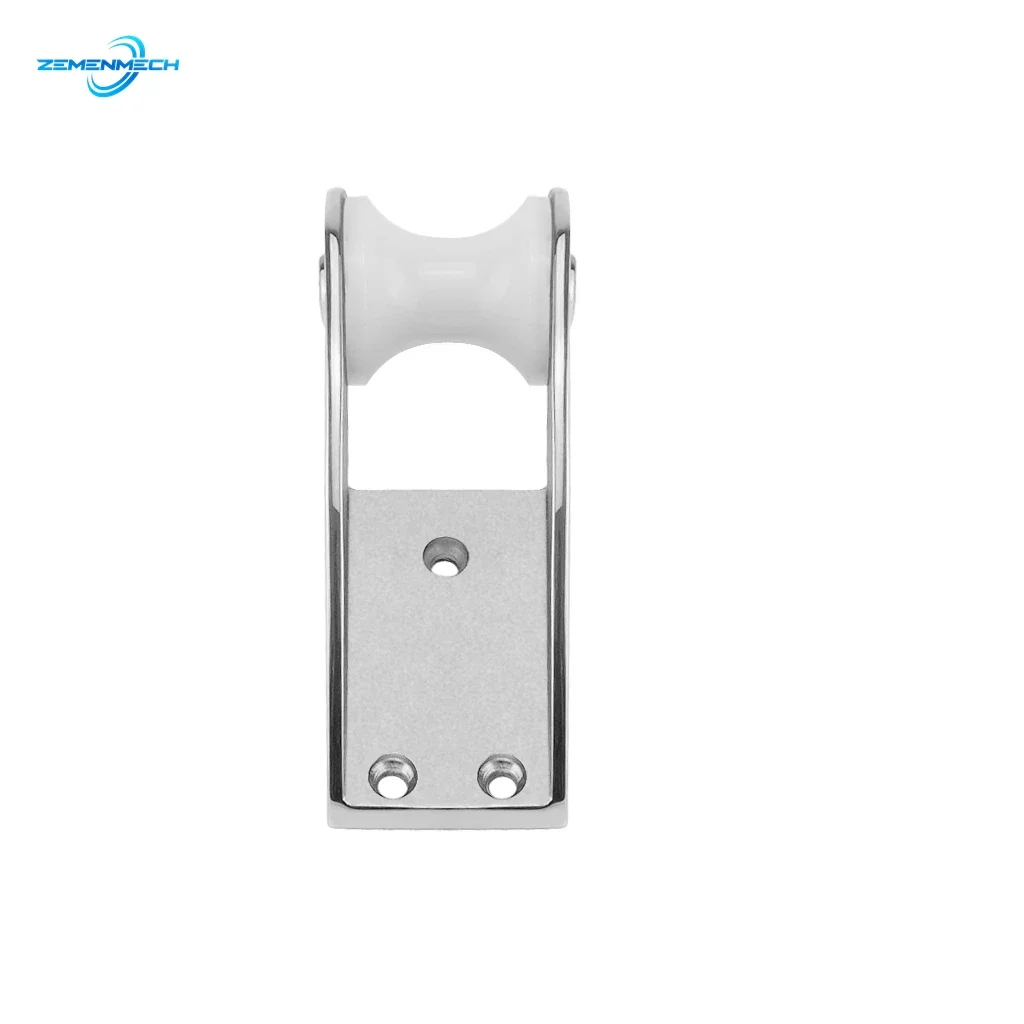 316 Stainless Steel Boat Bow Anchor Roller Bracket Yacht Lift Roller With Rubber Wheel For Fixed Anchor Heavy Duty Marine Grade