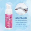 Lash Shampoo Mousse 60ml Eyelash Extension False Eyelashes Glue Cleaning Foam Pump Design No Stimulation Makeup Tool Accessories 5