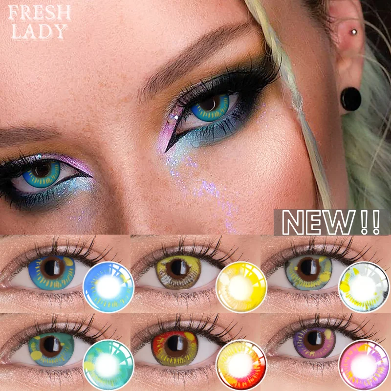 UYAAI lentes de contacto de colores para ojos, lentillas suaves para