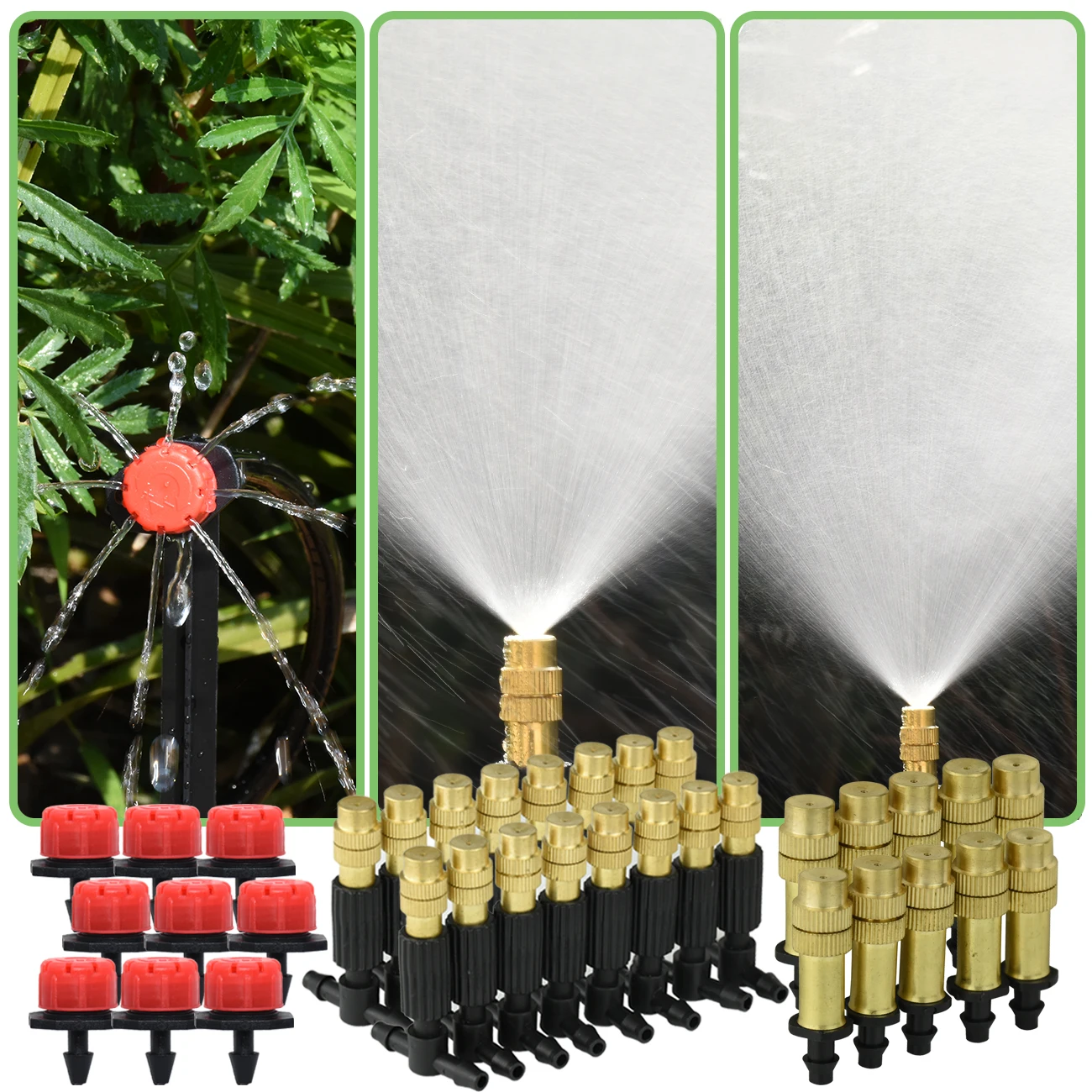 Automatic Watering System Kit for Gardens - Micro Drip Irrigation & Cooling Mist Spray