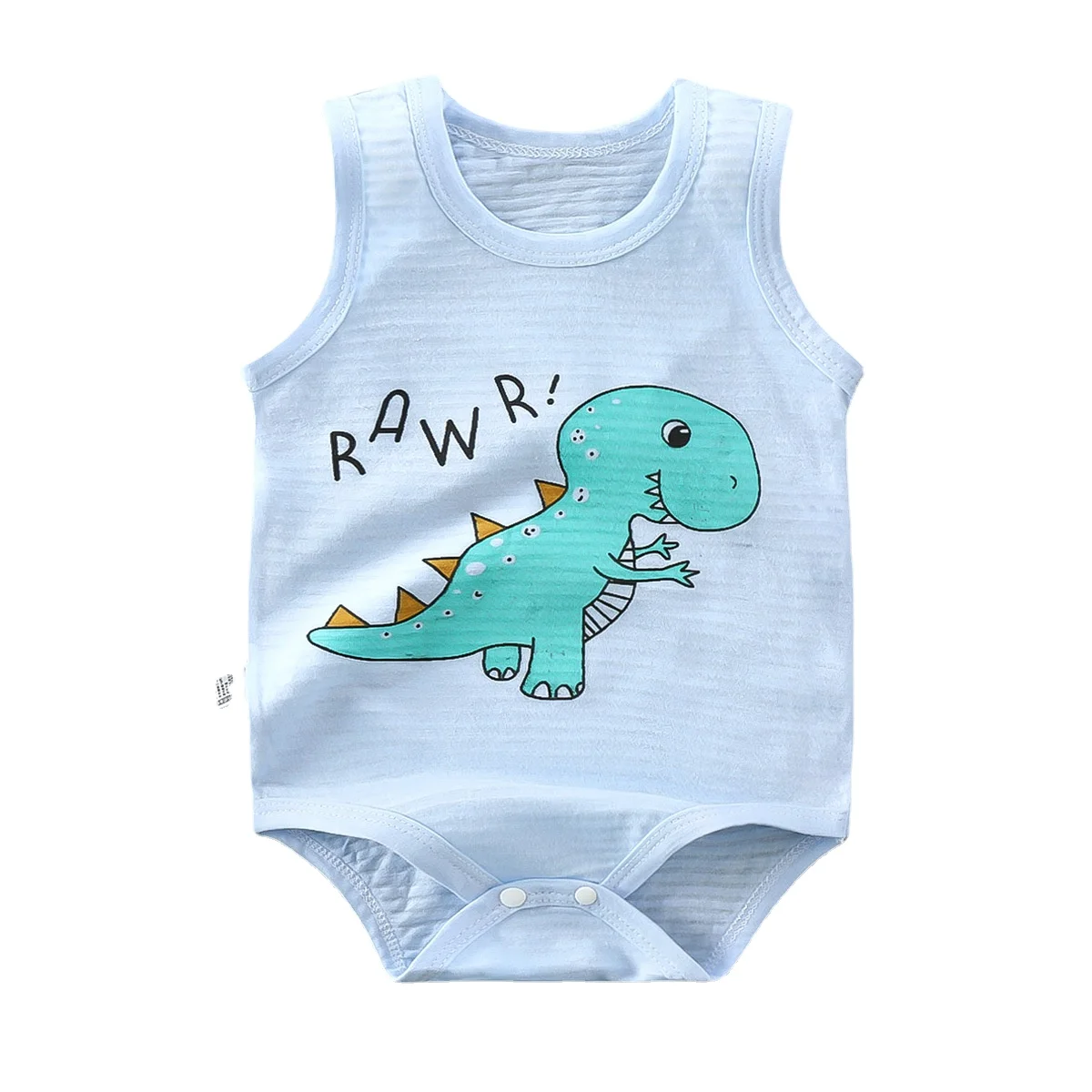 Newborn Baby Summer Rompers 100% Cotton Infant Baby Sleeveless Jumpsuit Cartoon Baby Boys Girls Clothes New Born Baby Clothes carters baby bodysuits	 Baby Rompers