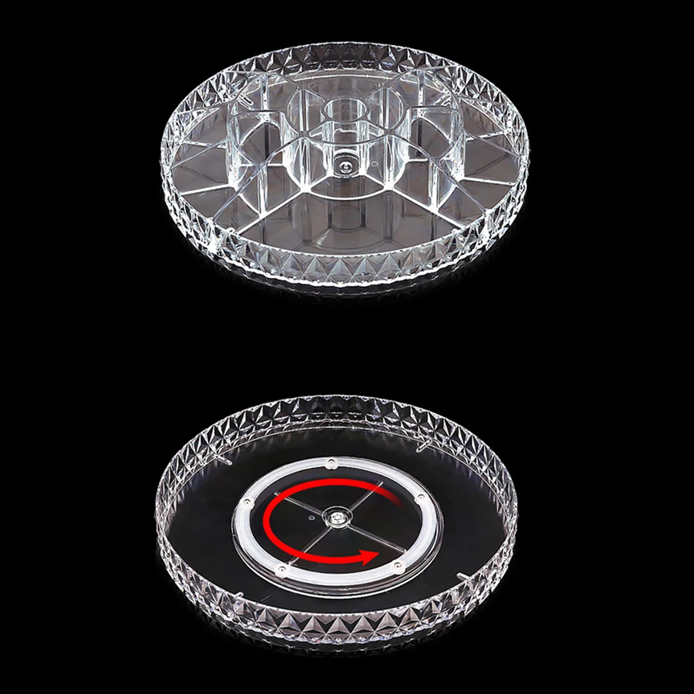 【Sheonly】Transparent Acrylic Rotating Multifunctional Makeup Organizer: uk Stock, 4 Days Free Delivery, & No Order Amount limit
