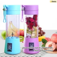 Portable Mini Blender for Shakes and Smoothies Rechargeable USB 380ML Traveling Fruit Juicer Cup Hand Fruit Blender Juicing Cup 1