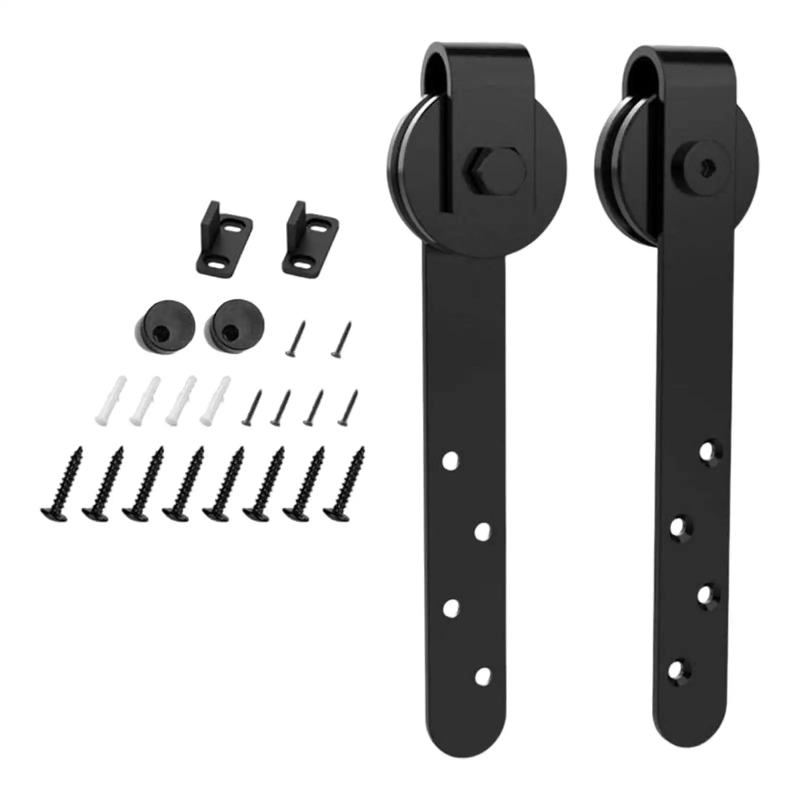 Sliding Barn Door Hardware Kit, Steel Slide Rail Cabinet Track for Terrace Door Sliding ,Easy Installation with track