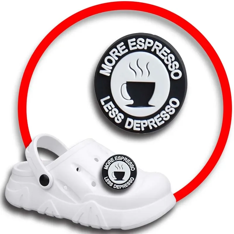 

Упаковка булавок для Crocs, шармы, аксессуары для обуви, украшение кофе, джинсы, женские сандалии, пряжка, Детские сувениры, мужские значки, подарок для мальчиков и девочек