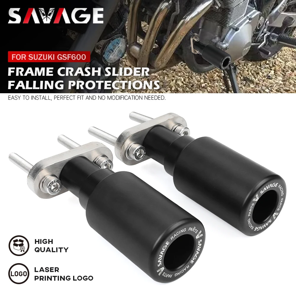 Per Suzuki Gsf 600 Bandit Frame Protector Crash Slider Gsf600 Gsf600S Protezione Anticaduta Motore Crash Pad Accessori Moto