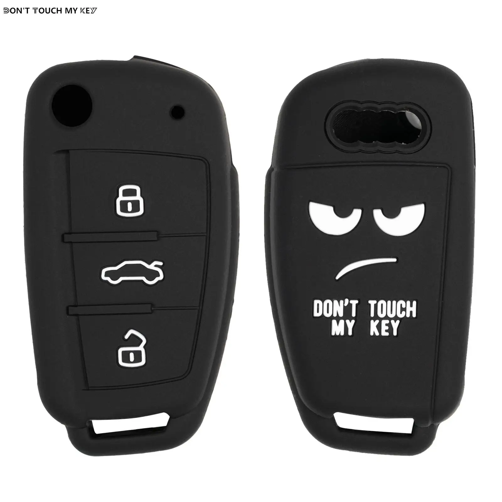 

Silicone Key Case Cover Shell For Audi A1 S1 A2 A3 S3 A5 A6 A8 S6 RS4 RS6 TT Q3 Q7 R8 QUATTRO Flip Remote Fob Keyless