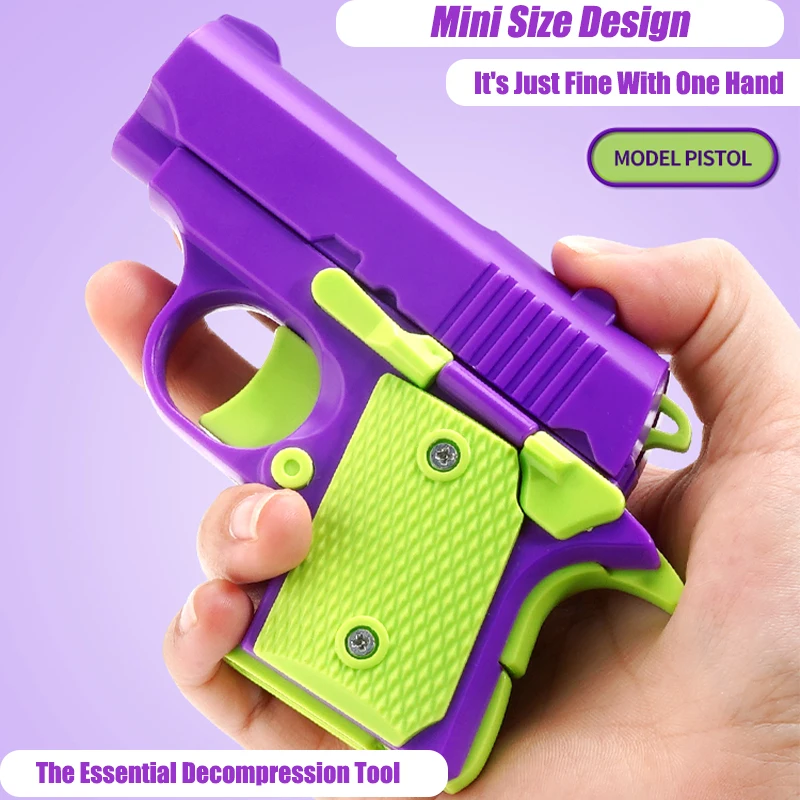 

Decompression Props Toy Gun, 1911 style, Non-launch Toy, Blowback Mini Gravity Toys, for Holiday Children's Gift