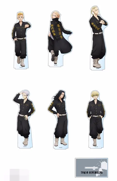 

Anime Tokyo Revengers Hanemiya Mikey Baji Ken Cosplay Acrylic Figure Stand Figure 5170 Kids Collection Toy