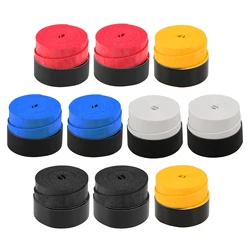 Set of 10 Non-Slip Tennis & Badminton Racket Grips with Vibration Dampening and Sweat Absorption (Multicolor 10pcs)