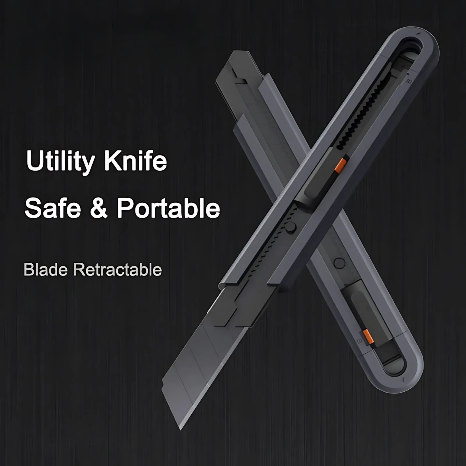 Utility Knife Mini Multifunction Carbon Steel Blade Safety Lock Stretch Pocket Professional Paper Cutter Household Manual Tool