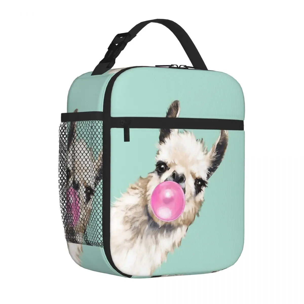 

Llama Alpaca Animal Insulated Lunch Bags Thermal Bag Lunch Boxes Cooler Thermal Lunch Box Lunch Tote Bag for Woman Kids Travel