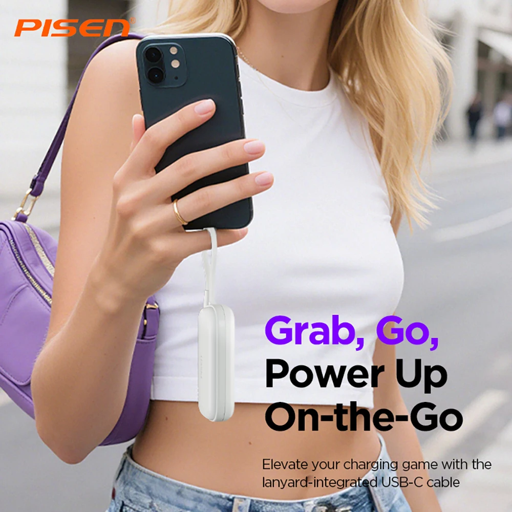 PISEN Power Bank 15W Portable Fast Charging for iPhone