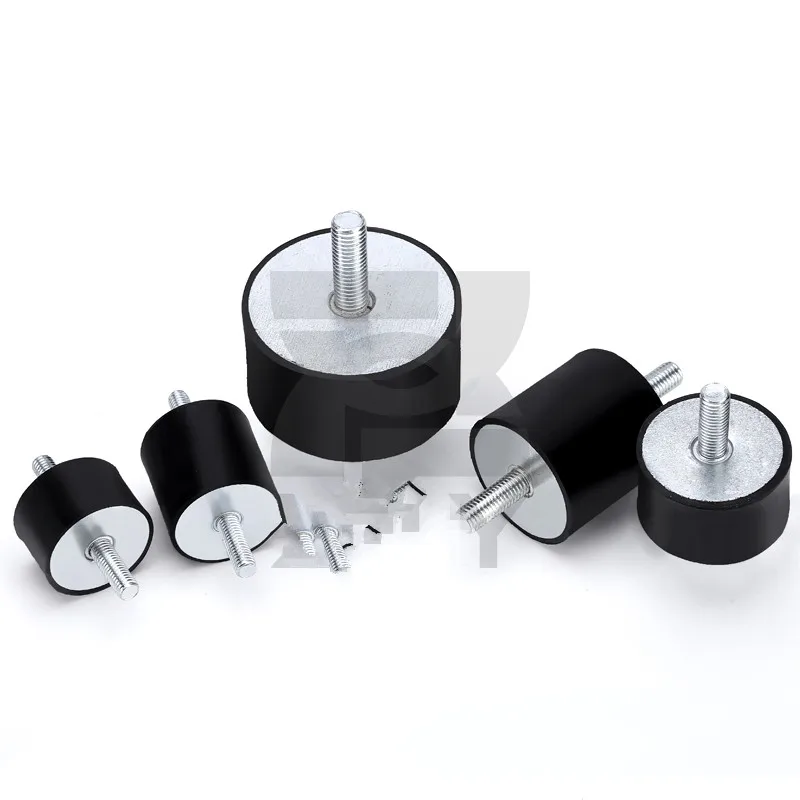 5pcs New 15*10*M4 M4 Rubber Shock Absorber Anti Vibration Pad Rubber-Metal Silentblock Type DD Rubber Mount Flat Base Block