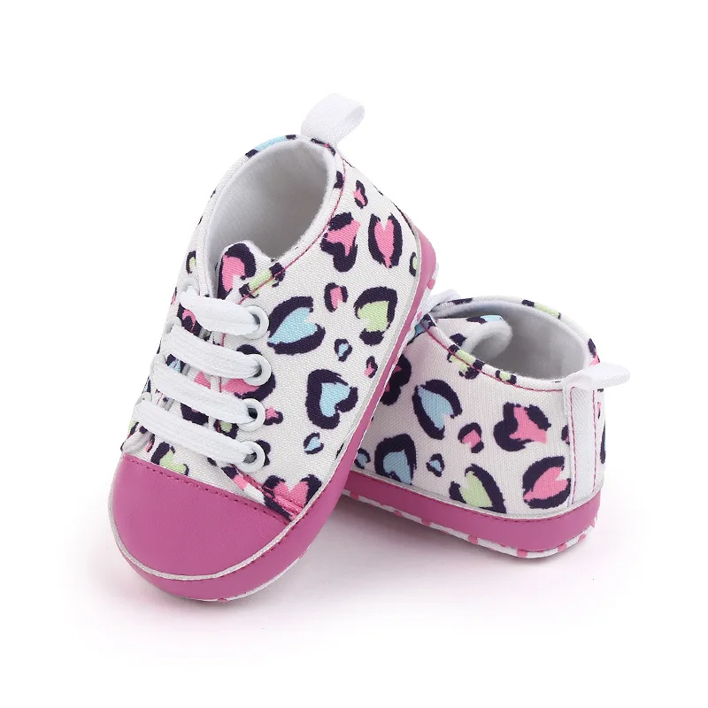 Baby Shoes Newborn Baby Birth Print Flower Pattern Casual Shoes Infant Todder Boy Anti-Slip Walking Babies