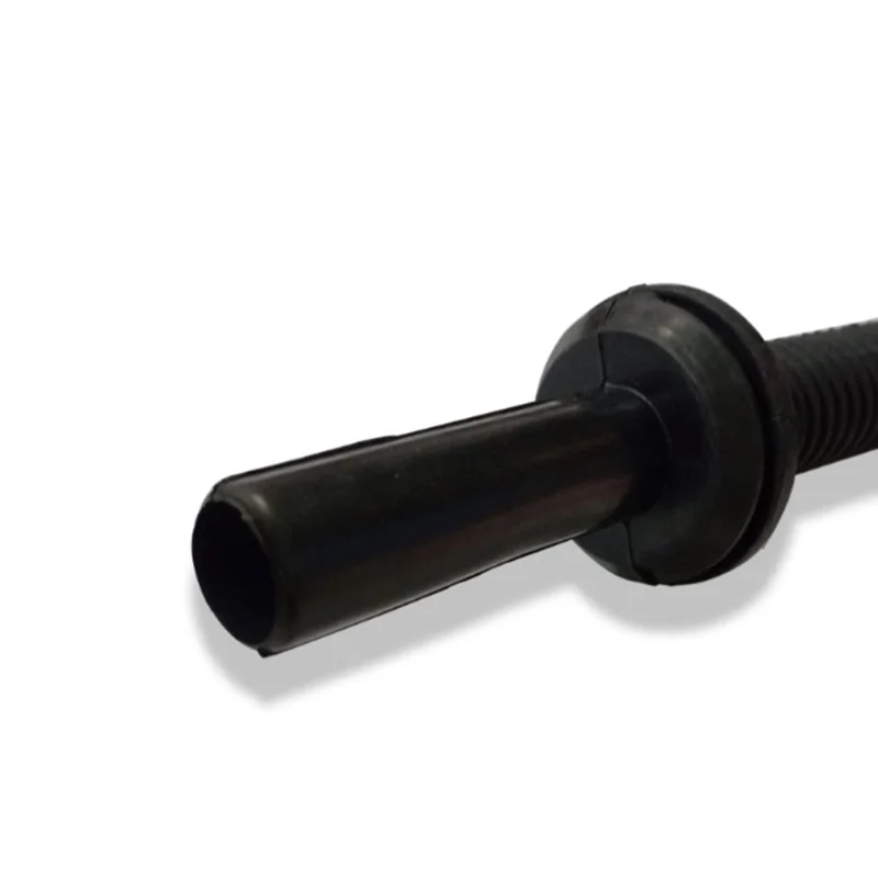 5Pcs HQ-1053 Dust Proof Rubber Black Threading Protective Tube Telescopic Rubber Tube Of The Door