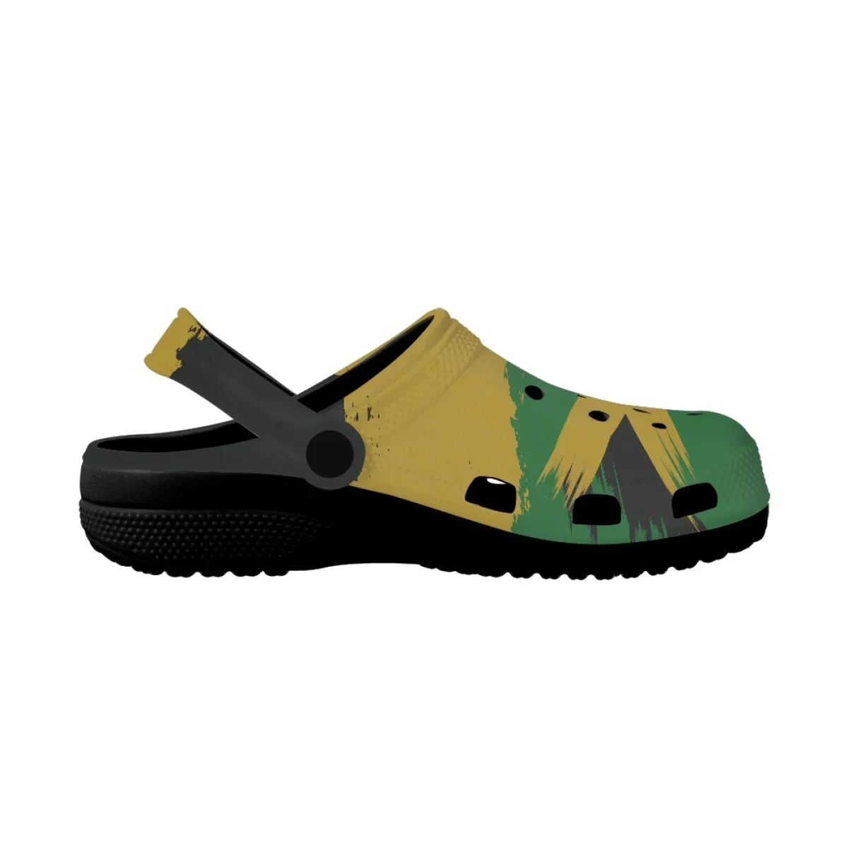 Lightweight Beach Sandals Jamaican Flag Print Comfortable Home Slipper For Adults Non Slip Casual Girls Slides Garden Hole Shoes