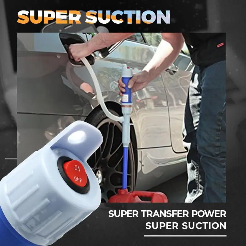 Portable Electric Pump Upgrade HandHeld Liquid Transfer Siphon Pump Battery Powered Car Vehicle Fuel Gas Water Oil Suction Pumps liquid transfer pump