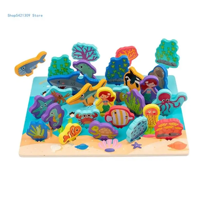 85WA Interesting Rainbow 3D Puzzle Develop Kids Cognition Overall Combination