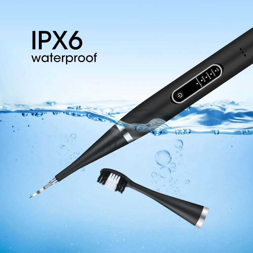 Portable Electric Sonic Dental Scaler Tooth Cleaner Calculus Stains Tartar Remover Dentist Teeth Whitening Oral Care Kit Tools