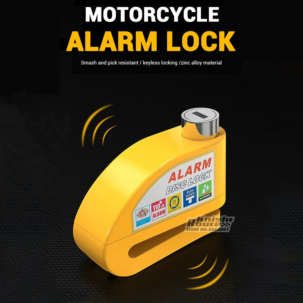 Motorcycle Accessories security-protection Motorcycle Lock Anti theft lock For Bicycle Safety Protection Aluminum All
