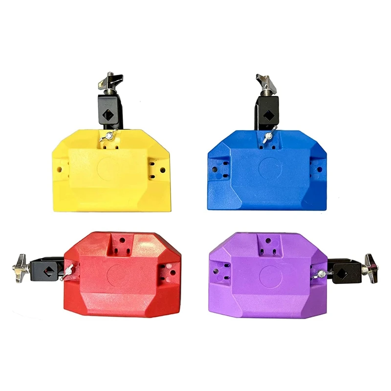 Musical Percussion Instruments Jam Drum Block Latin Percussion Musical Instrument Plastic With 3 Sided Mount Medium Pitch