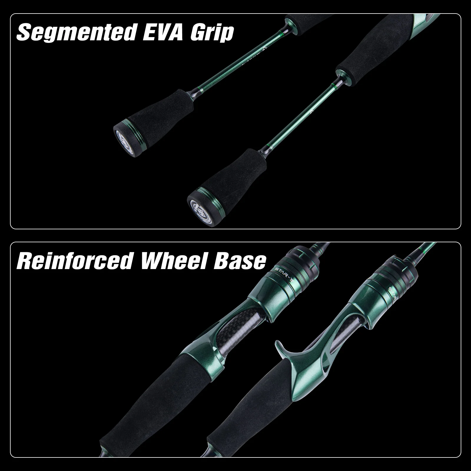 Canne A Peche Goture Casting Rods, Two Piece Fishing Rod