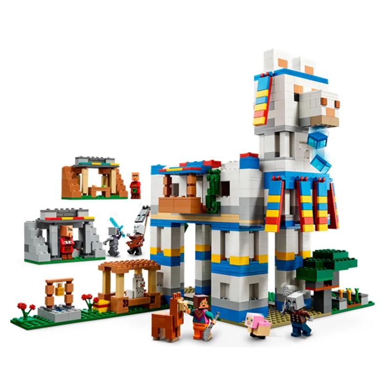 100%Original]LEGO® Minecraft® 21188 The Llama Village Building Kit (1,252  Pieces) - AliExpress