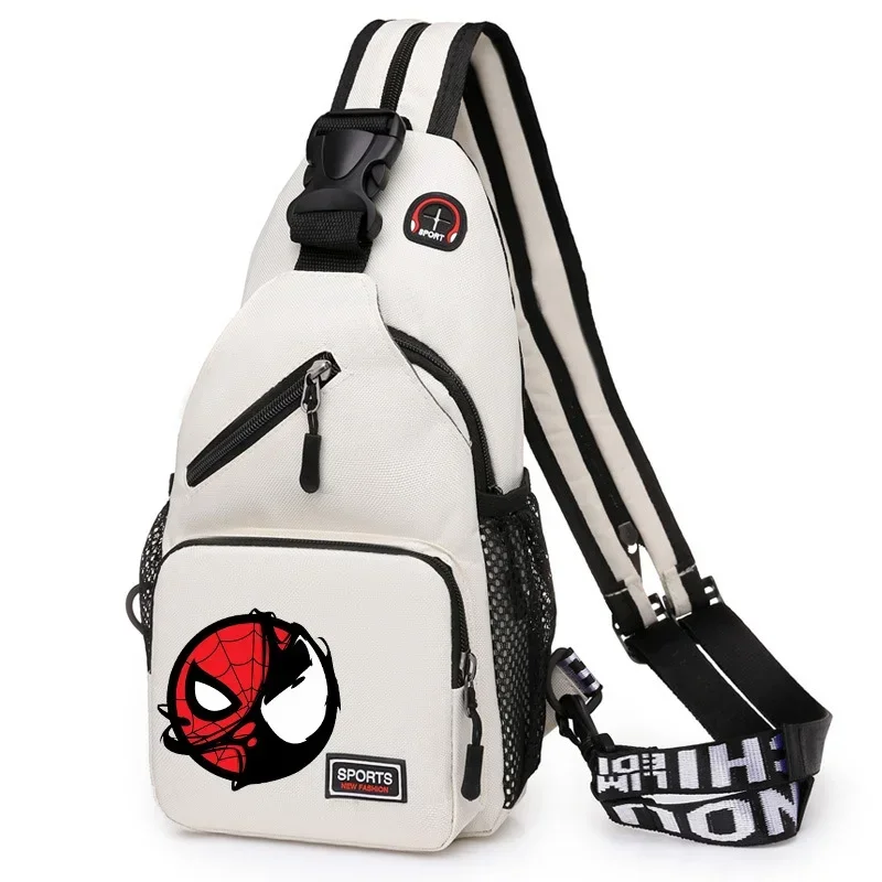 Venom Marvels Chest Bag Men Boys Lightweight Crossbody Pack Multifunctional Sling Backpack Outdoor Children Sports Portable Bags 3