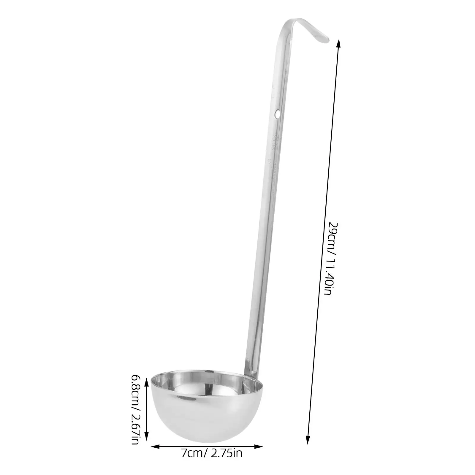 Stainless Steel Measuring Spoon Soup Ladle Set Reusable Ladle Metal Spoon Food Serving Kitchen Tool Water Scoop Sauces Ladles