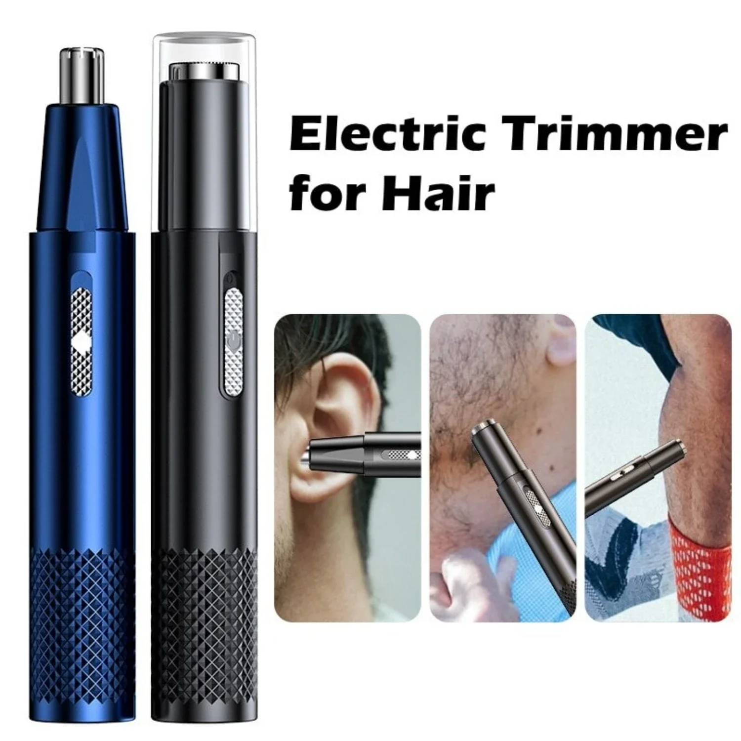 Rechargeable Men's Gentle and Safe Face Care Trimmer for Effective Beard Hair Removal - Reliable Nose and Ear Shaving Solution 5