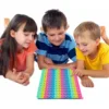 Multiplication 12x12 Addition 12+12 Both Sides Math Game Pop Fidget Toys, Macaron Silicone Push Pop Bubble Educational Toys 5