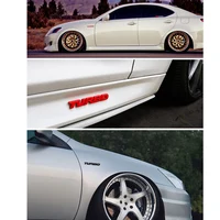 9.7*1.1 cm Car Styling Car Turbo Boost Loading Boosting 3D Metal Chrome Zinc Alloy 3D Emblem Badge Sticker Decal Auto Accessory 6