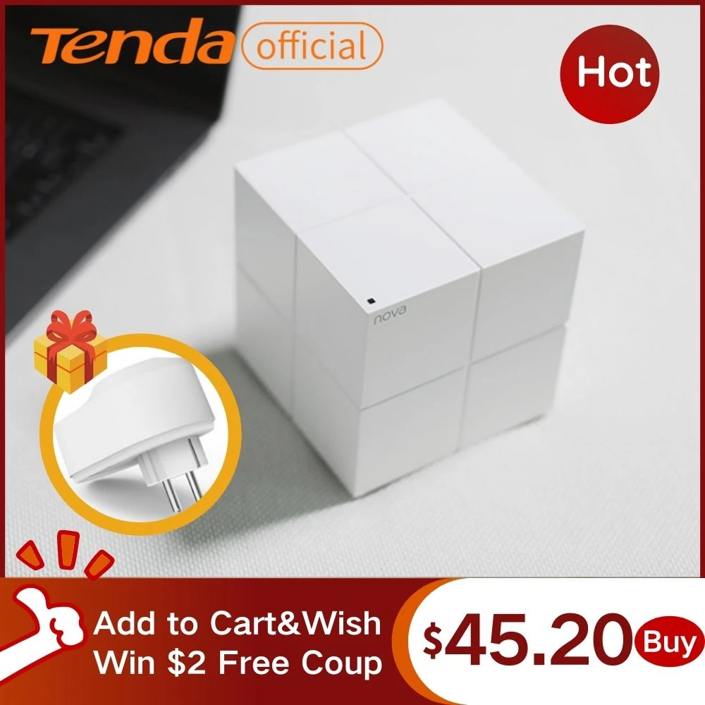 Tenda MW6 WIFI Router Mesh WiFi System AC1200 Global Version NOVA Router WIFI Wireless Reapeter Extend Work APP Remote Manage