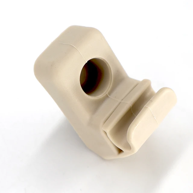 1Pc Beige Auto Sun Visor Clip Hook Bracket Hanger Replacement Sun Visor Holder Mount 735411088 For Fiat Grande Punto 2