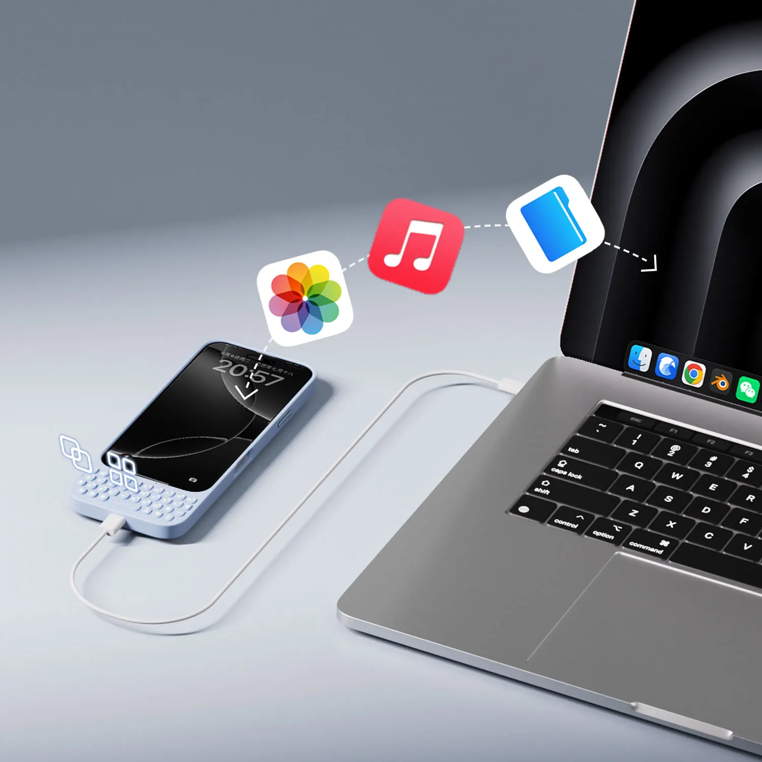 Magnetic Mini Keyboard Phone Case