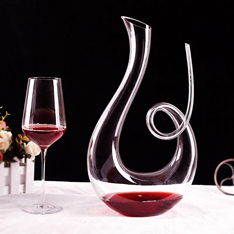 1700ML Wine Decanter Swan Red Wine Decanters Hand Blown Bar Party Carafe Lead-free Fashion Crystal Champagne Aerator Set wine aerator pourer,wine aerator decanter