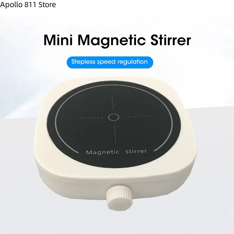 Magnetic Stirrer Kitchen Liquid Mixing Mini Laboratory Stirrer Portable Mixing Stick Board 1L 4000 RPM For Laboratories