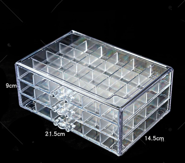 Zyyini 5 Grids Clear Plastic Grids Organizer Box, Jewelry Box Parts Storage  Container,Clear Visible Buckle Design Accessory Compartment Case For Store  Microblading Eyelashes - Yahoo Shopping