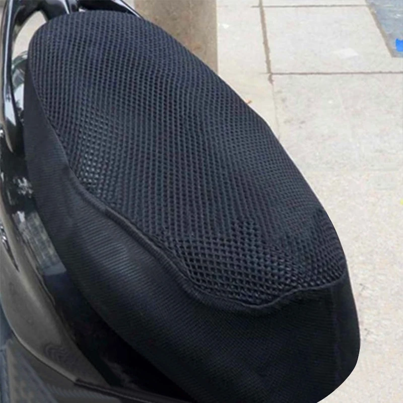통기성 여름 3D 메쉬 시트 커버, 오토바이 오토바이 스쿠터 시트 커버, 미끄럼 방지 쿠션, 방수 액세서리