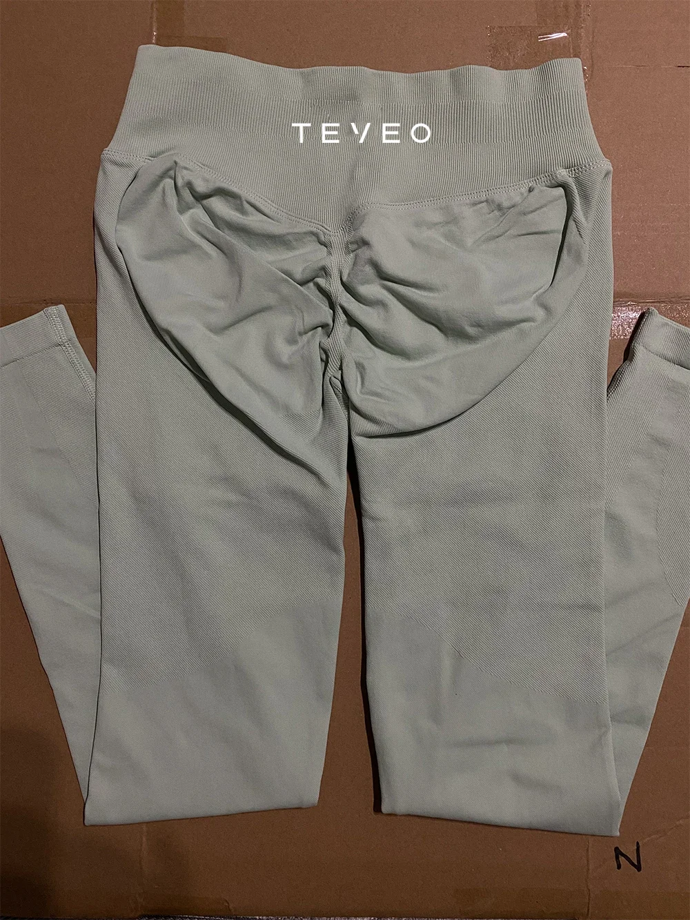 TEVEO Impact Leggings for Women Seamless Yoga Pants Scrunch Butt Lifting Gym Leggings Low Ribbed Waistband Fitness Sports Tights 2