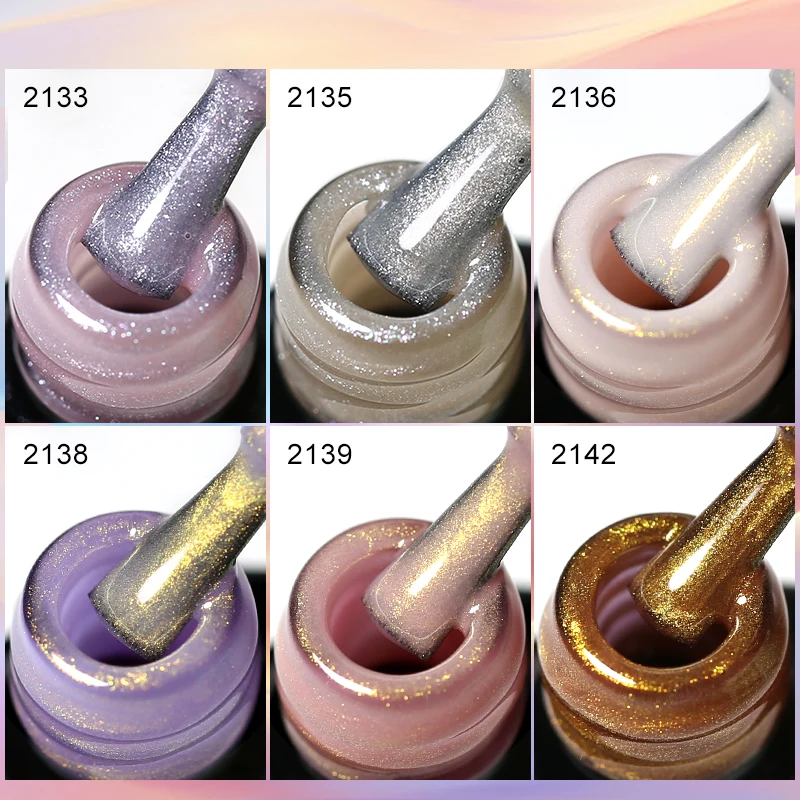 NAILCO 10ml 글리터 젤 네일 폴리쉬 베르니 세미 퍼머넌트 UV 젤 폴리쉬 네일 아트 젤 매니큐어 네일 바니쉬 젤 옹글 컬러
