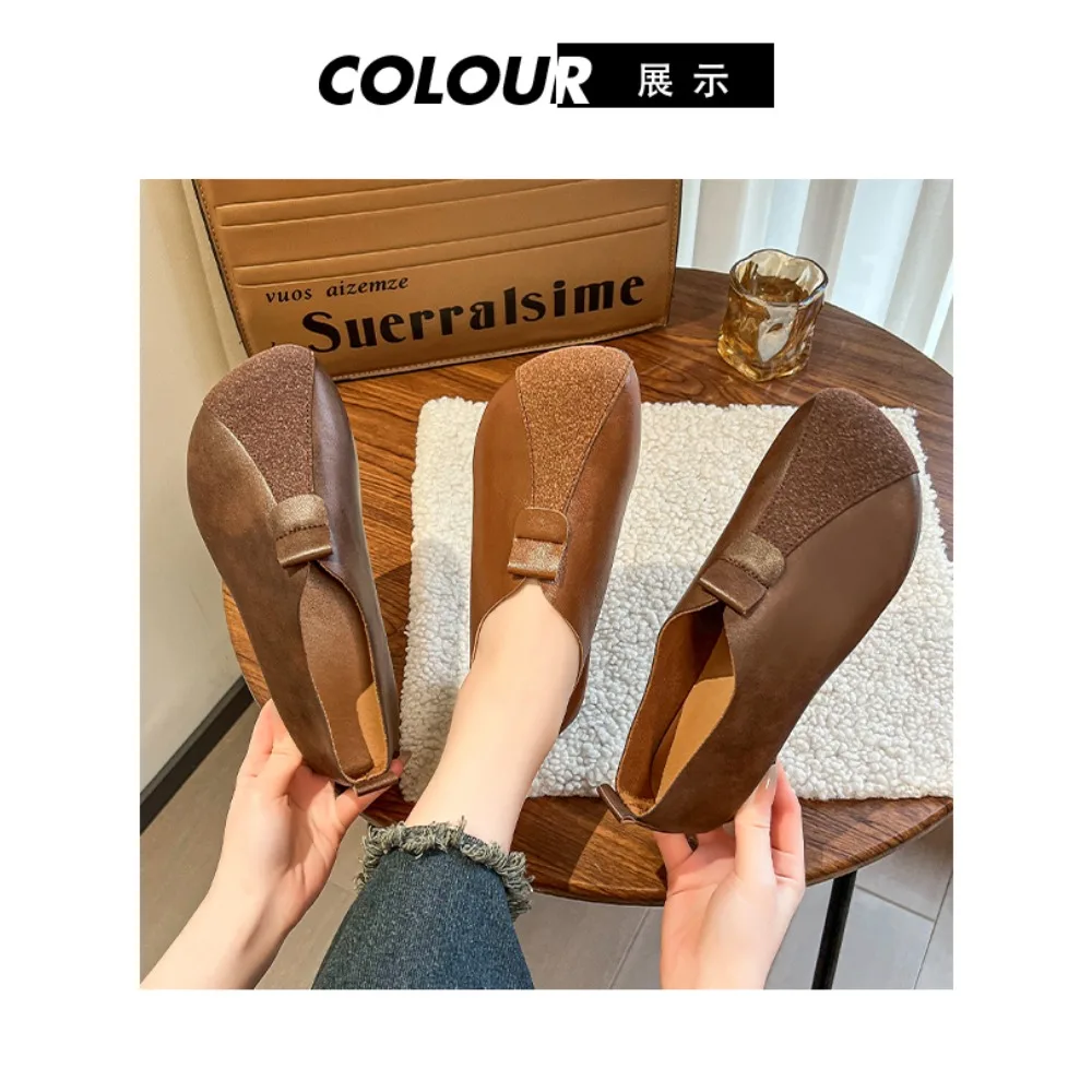 

Summer Women Casual Shoes Leather Soft Sole Slip-on Flat Loafers Ladies Sneakers Hollow Out Breathable Women's Moccasins