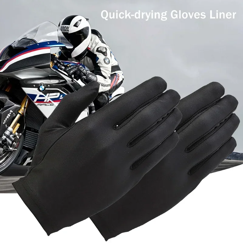 Driving Cycling Party GlovesSize Usefulness  Black Liner Inner Thin Gloves Bike Motorcycle Soft Sport Gloves 1pair 3