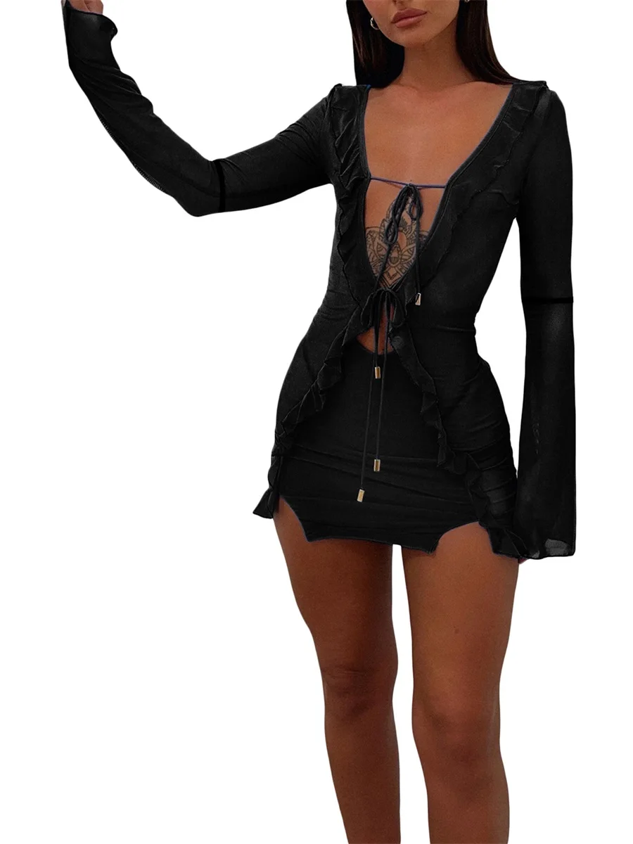 Vtido De Verano De Lunar Para Mujer, Ropa Sexy Elegante De Vendaje