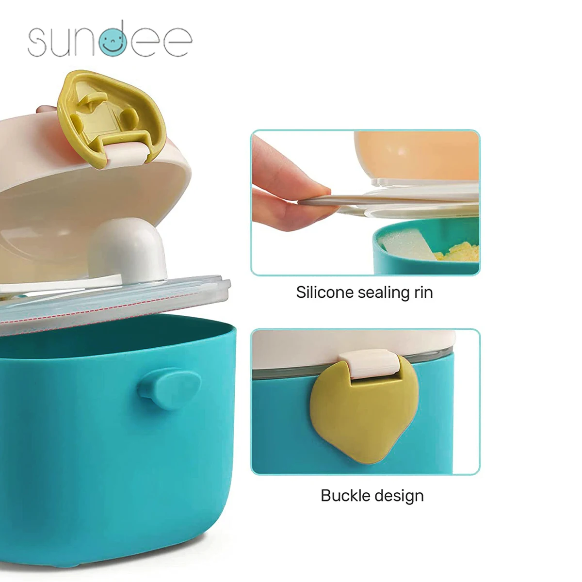 Vlecexs Distributeur Lait En Poudre Bebe 1800ml, Portable Boite Doseuse