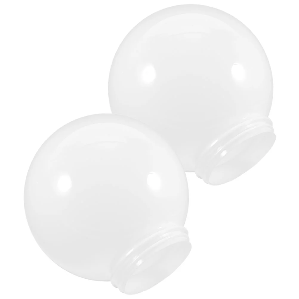 

2 Pcs Shade Accessories Street Lamp Cover Simple Acrylic Lampshade An Fittings Modern Shades Outdoor Spherical Household